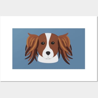 Kooikerhondje Cartoon Face Posters and Art